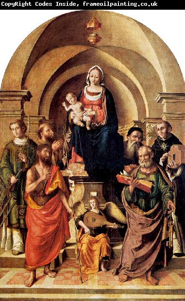 Palmezzano, Marco Virgin and Child Surrounded by Saints